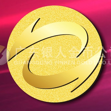 2015年3月定制　铸造千足金纯金纪念徽章、黄金纪念徽章定制